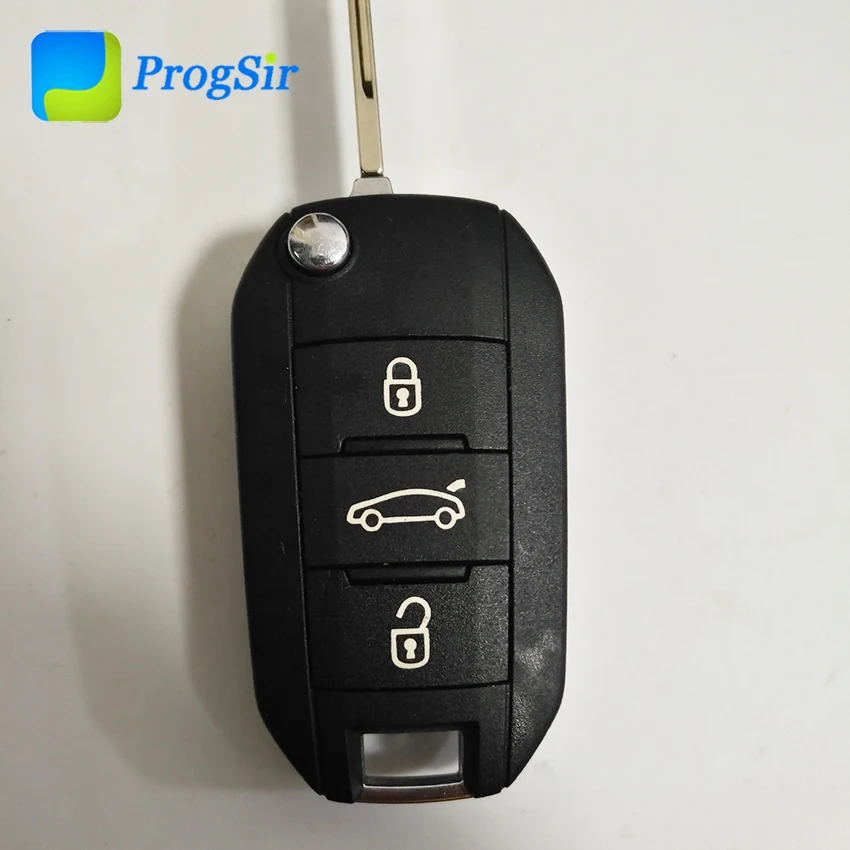 

3 Button 434Mhz Remote Control Key For Peugeot With PCF7941 Hitag2 ID46 Chip For 208 308 508 3008 5008 Blade With Groove