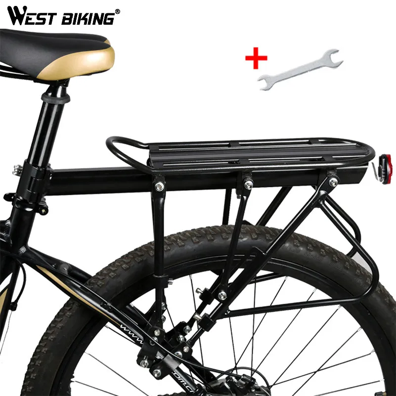 WEST BIKING Bicycle Rack Aluminum Alloy Solid Steel 140KG Max Loading Capacity 3-Point Load-Bearing With Install Tools Bike Rack