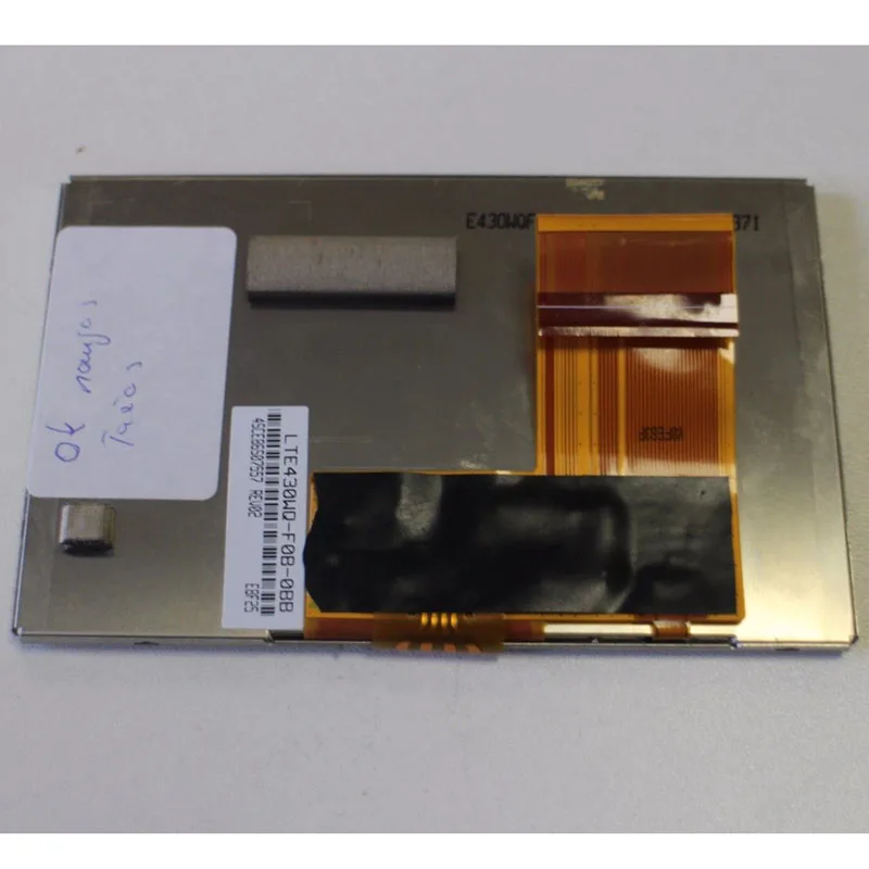 High-Resolution 4.3 WQVGA LCD with Touchscreen Display