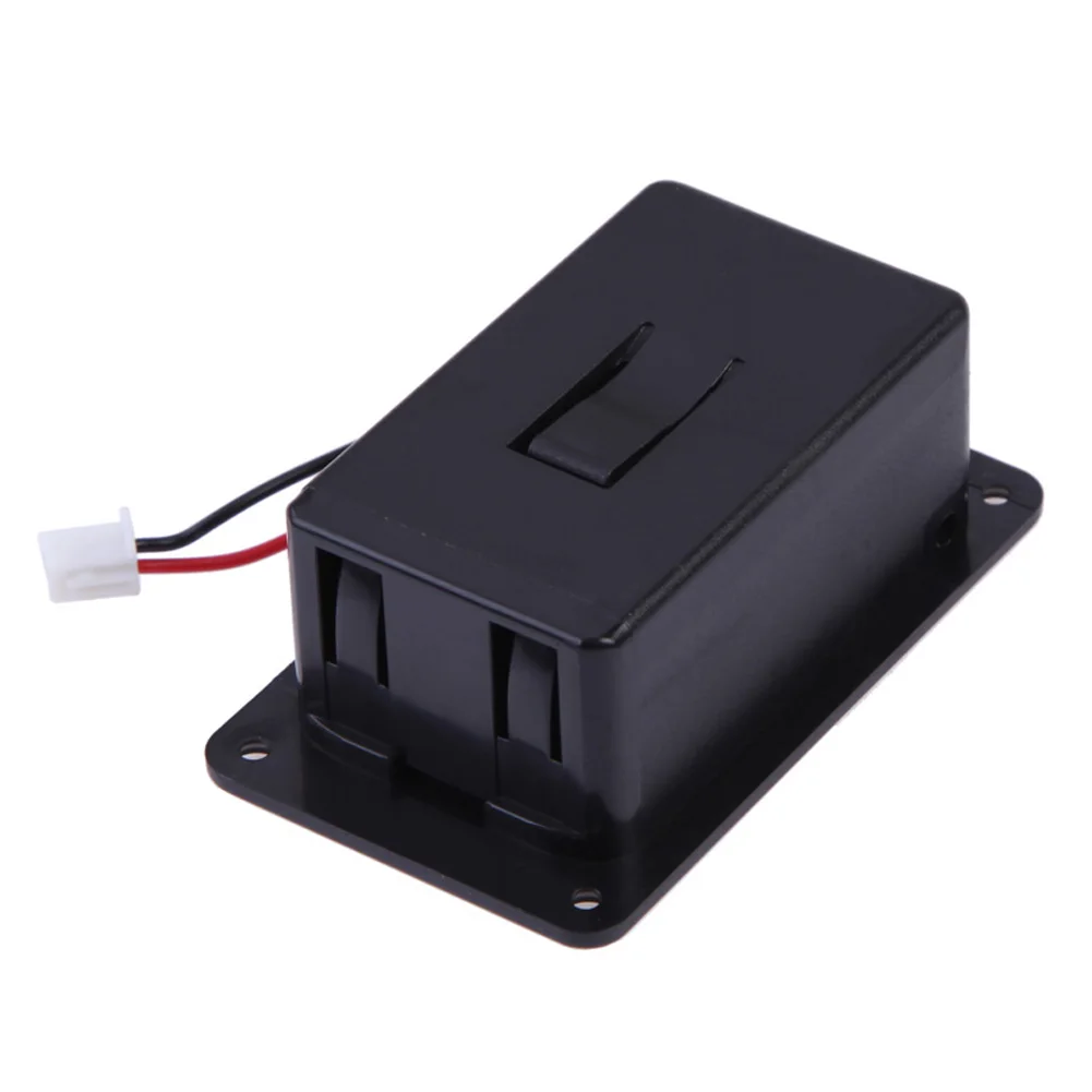 1pc ABS 9V Battery Box Case Cover Accessories Replacement Black Wires With