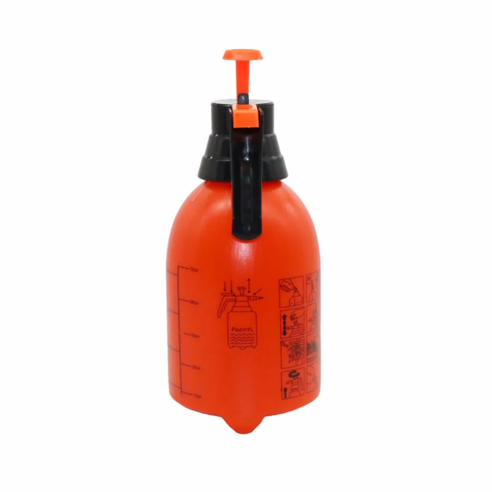 2L/3L оранжевый ручной триггер давления распылитель бутылка Регулируемая медная насадка ручной воздушный компрессионный насос спрей бутылка 1 шт