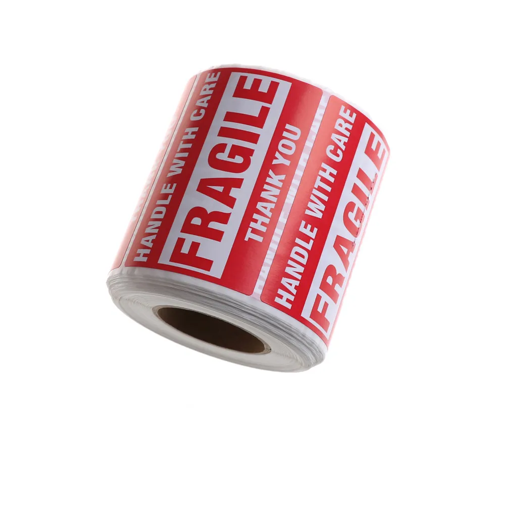 Envia o Manípulo Frágil com Etiqueta de Advertência das Etiquetas do Cuidado Pces Rolo 2*3 500 - Que 7 Material escolar e de escritório