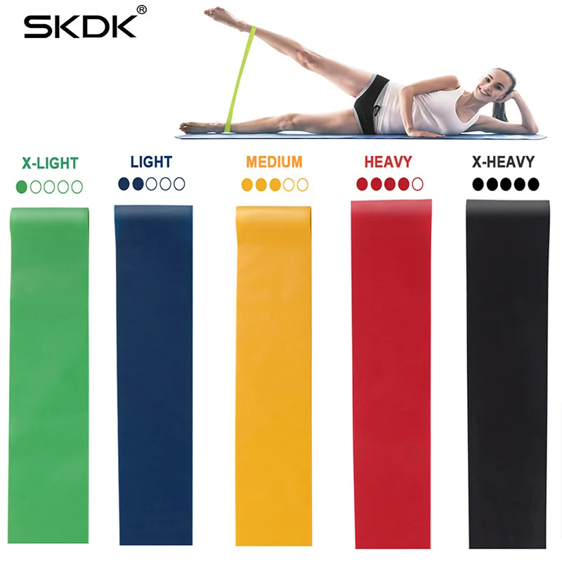 

SKDK Resistance Bands Rubber training Band Workout Fitness Gym Equipment rubber loops Yoga Gym Strength Athletic Rubber Bands