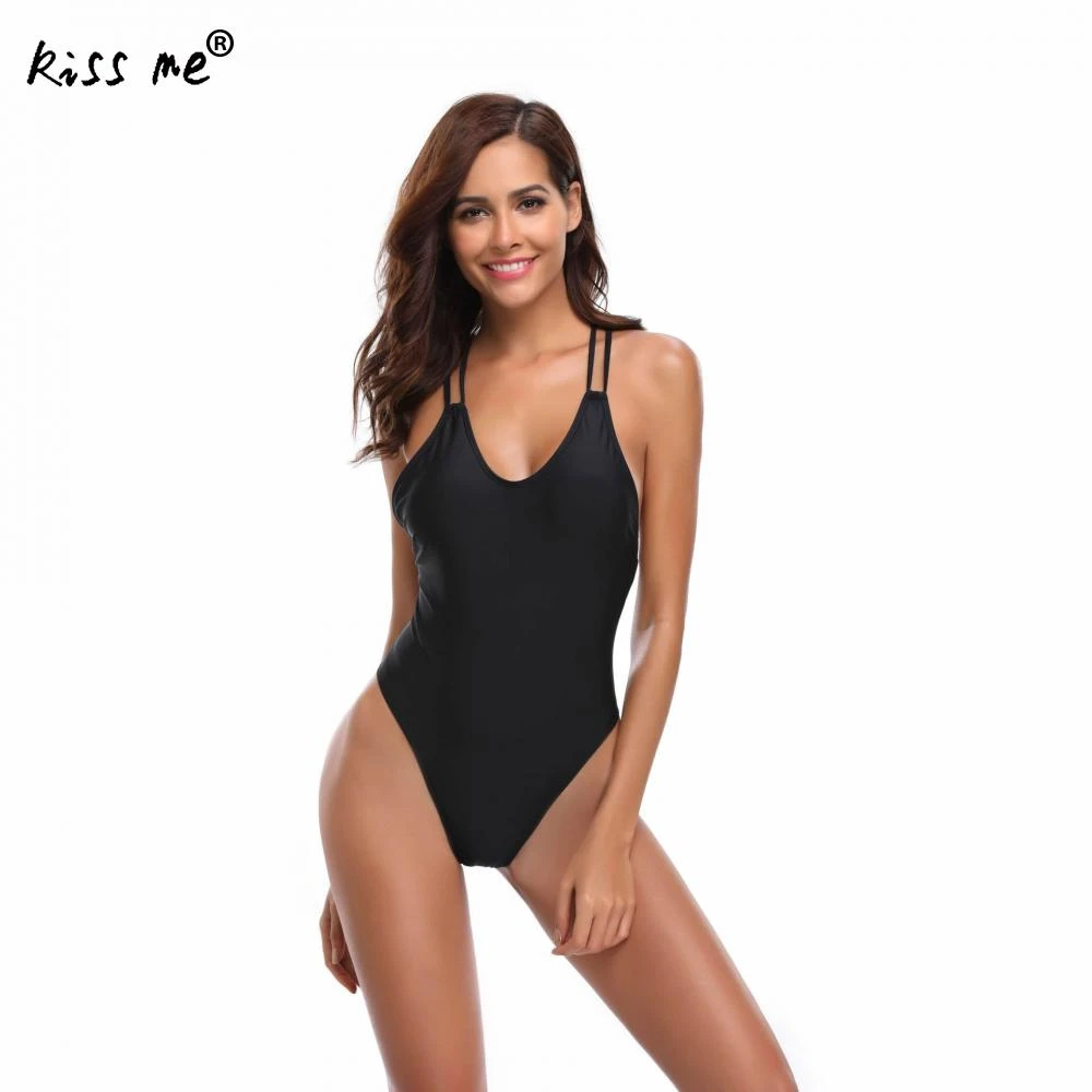 black one piece thong bathing suit