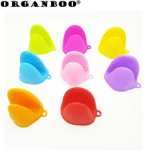 ORGANBOO 1 шт. высокотемпературный силикон ручной зажим перчатки изоляция противоскользящая печь противень для микроволновки папка перчатки зажим