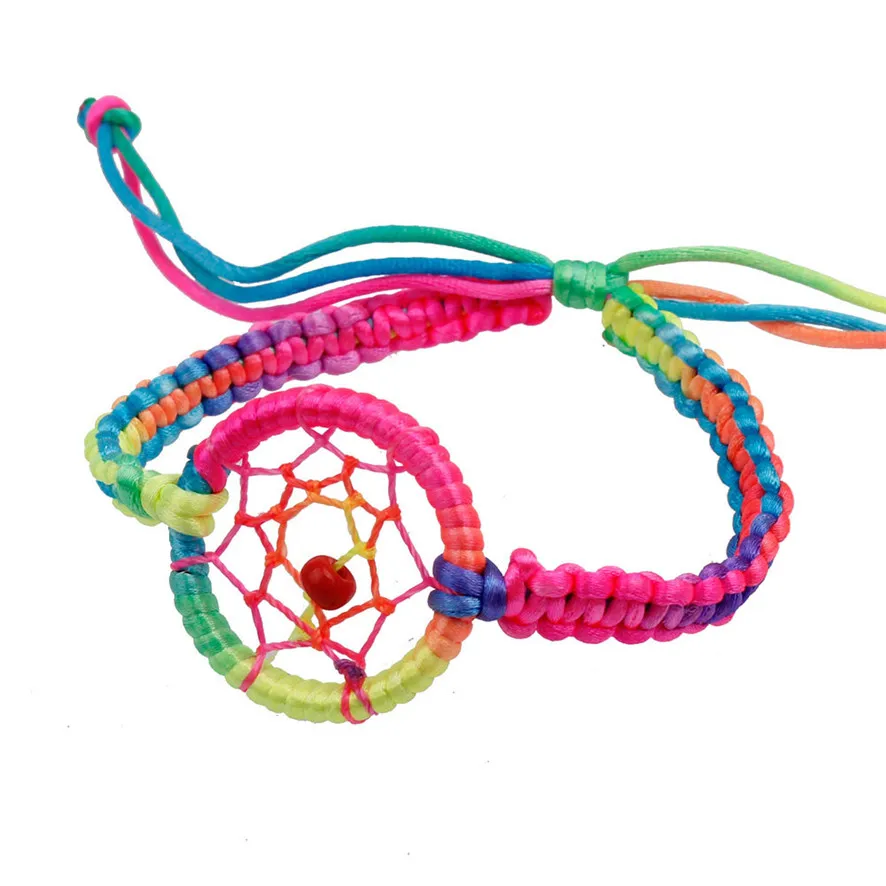 

OTOKY Bracelets For Women Men Crystal Women Fashion Leather Cute Charm Campanula Dream Catcher Charm Bracelets