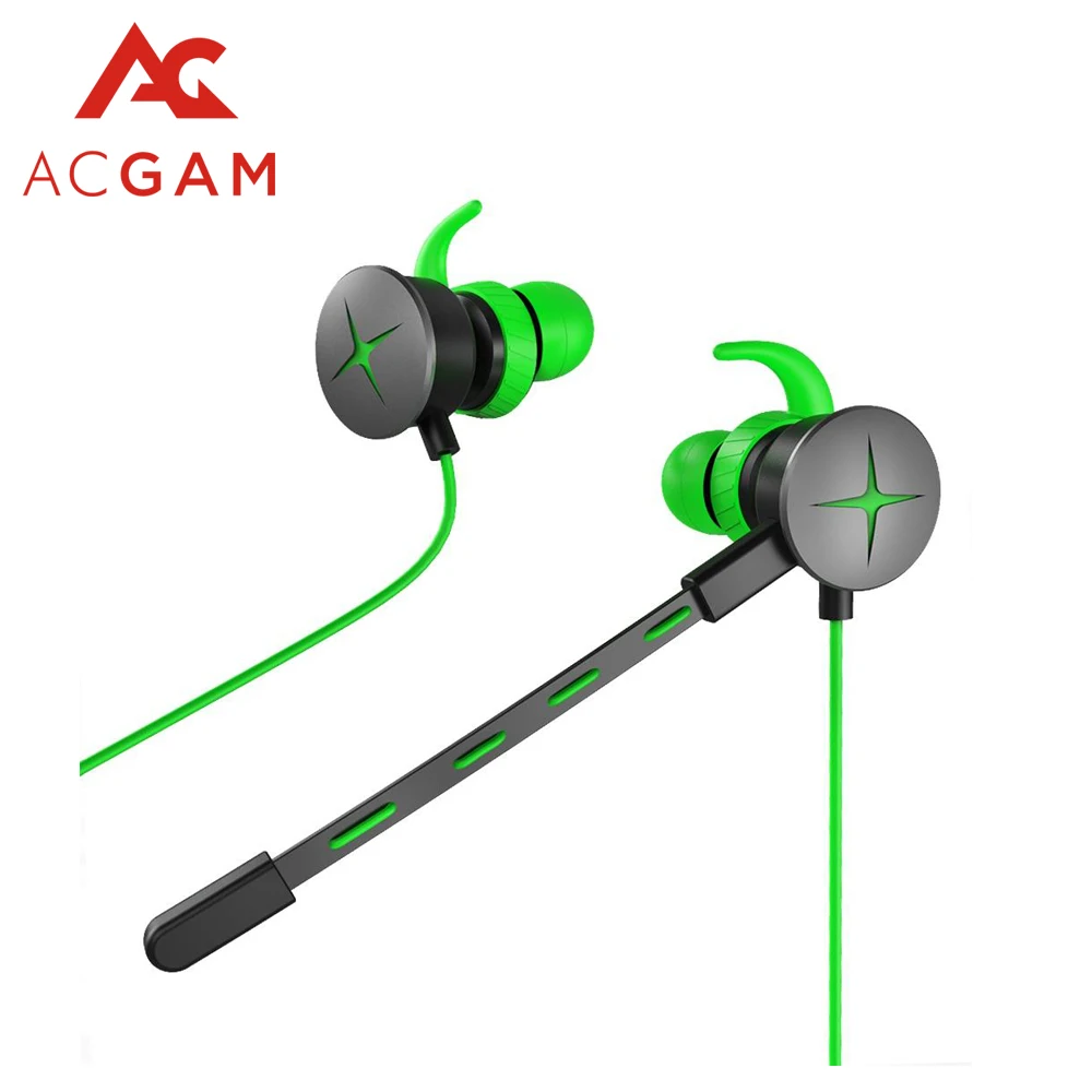 

ACGAM Gaming Earphone for Razer Hammerhead V2 Pro with Mic 3.5mm Y Splitter Microphone In-Ear Gaming Earphones for Mobile Phone