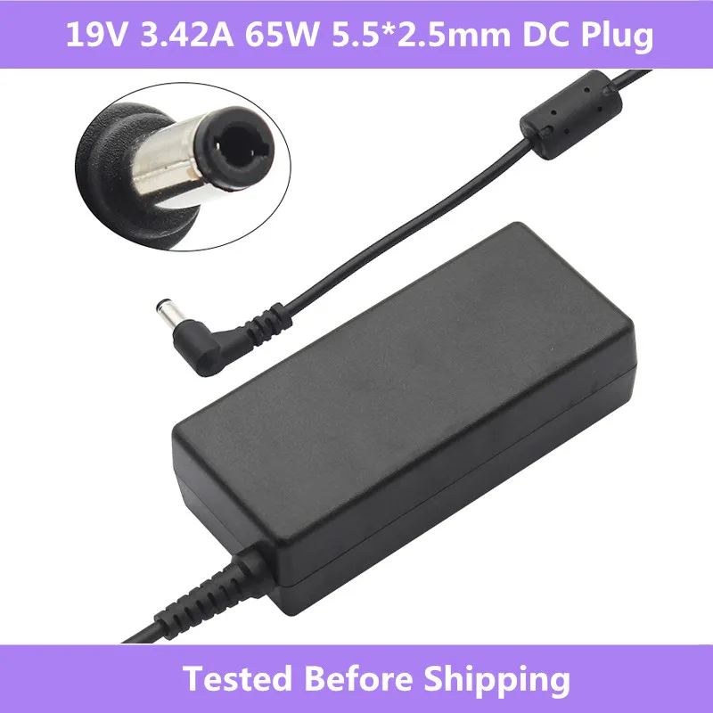 

19V 3.42A 65W 5.5x2.5mm AC Adapter Power Charger For Asus X45A X501A X550 X 550ZA X550LA F555 F555LA Series Laptop Charger