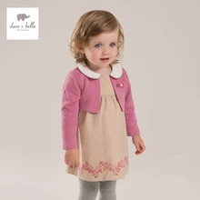 DB3914 dave bella/весеннее Новое поступление; праздничное платье для маленьких девочек; Повседневное платье лолиты; платье принцессы