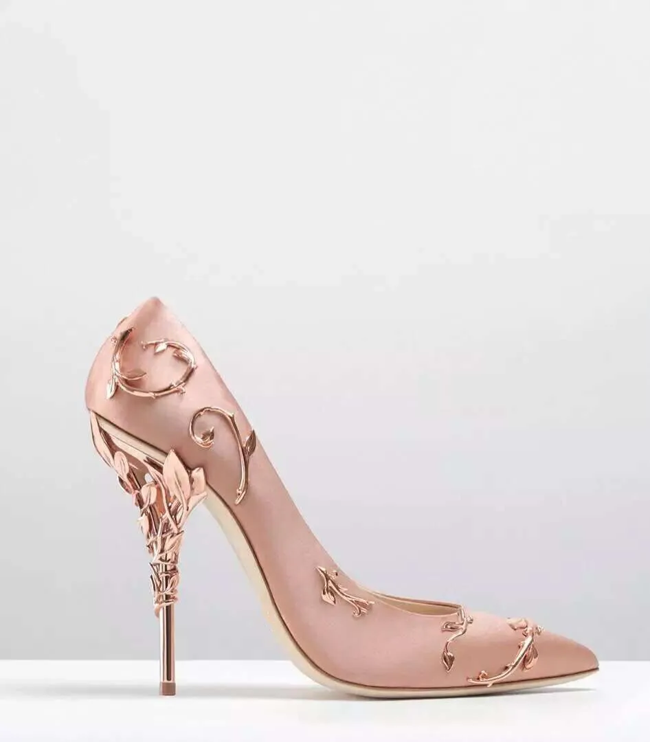 metal heel pumps