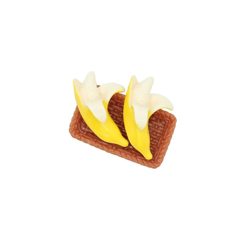 10 шт./лот мини-банан слизи Шарм Бусины DIY Смола аксессуар для глины чехол для телефона украшения Подарочная игрушка для детей