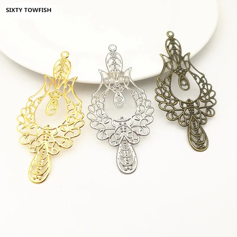 LOT De 49 Pendentifs/Breloques En Cuivre Épais Poli - Avec Bélières - NEUFS