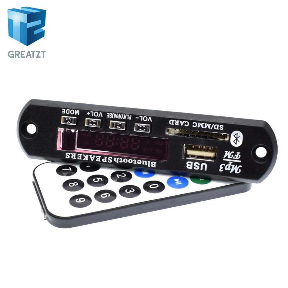 Free shipping bluetooth MP3 decoder board module w/SD card slot/USB/FM/remote M011 decoding module|mp3 board|mp3 decoderbluetooth mp3 |