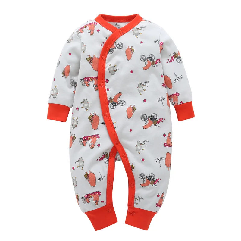 Новинка года; детская одежда для сна; детские комбинезоны; хлопковая одежда с длинными рукавами для маленьких мальчиков и девочек; детские комбинезоны; хлопковая одежда для новорожденных мальчиков - Цвет: Style 6