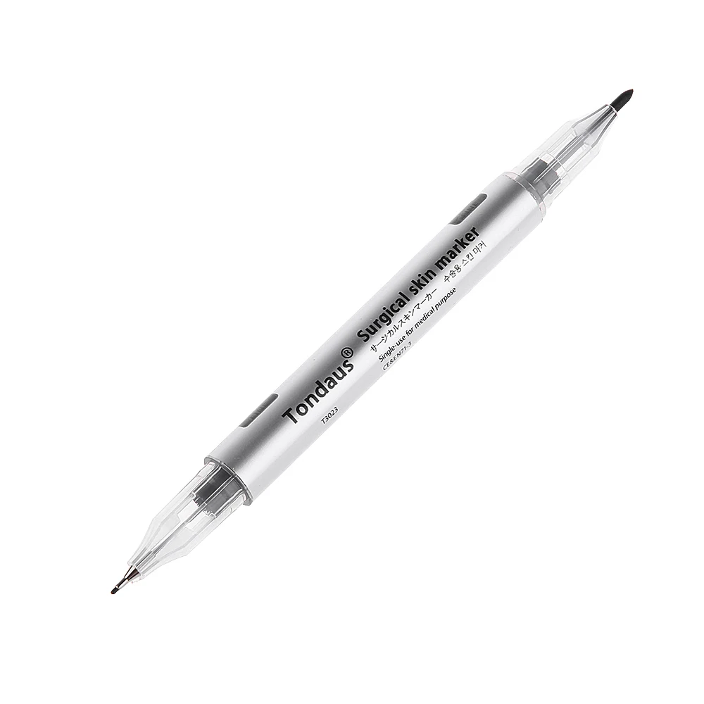 2 шт., водостойкая ручка-маркер для татуажа бровей, кожи, хирургическая Ручка с измерительной линейкой, микроблейдинг, позиционирование, трафареты для бровей