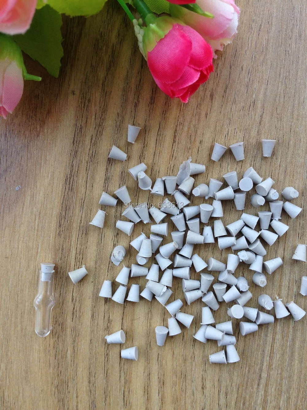 white rubber stopper for vial pendants 100pcs/lotvial pendantpendant