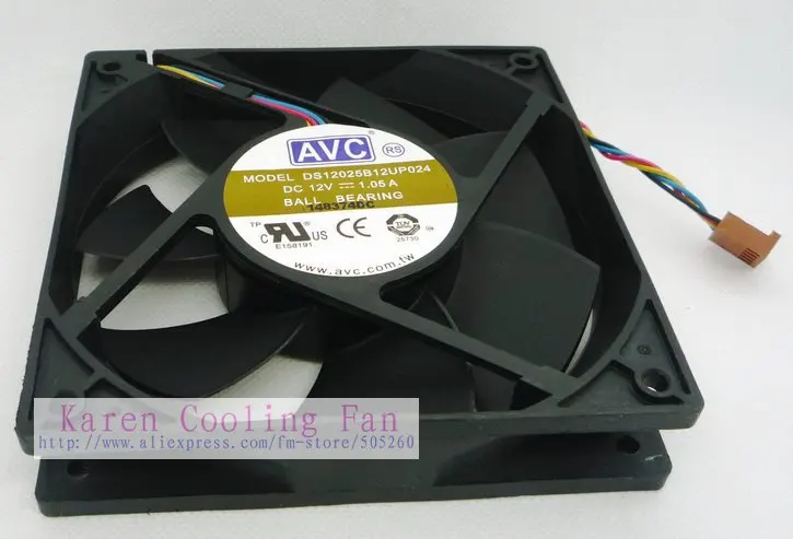 AVC 12cm 12025 12V 1 05a DS12025B12UP024 ML310G5 font b server b font Cooling Fan DS12025B12U