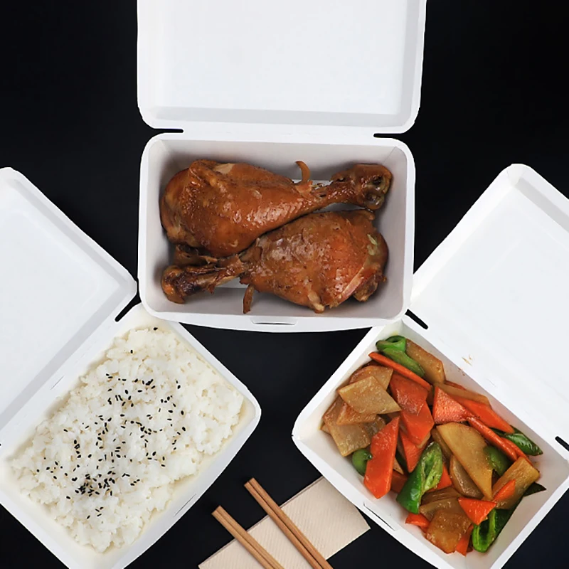 US $21.86 Disposable Packing Boxes Party NoClean Case Fast Food Container Restaurant Packaging Box Takeaway Food Tray Convenient Foodware