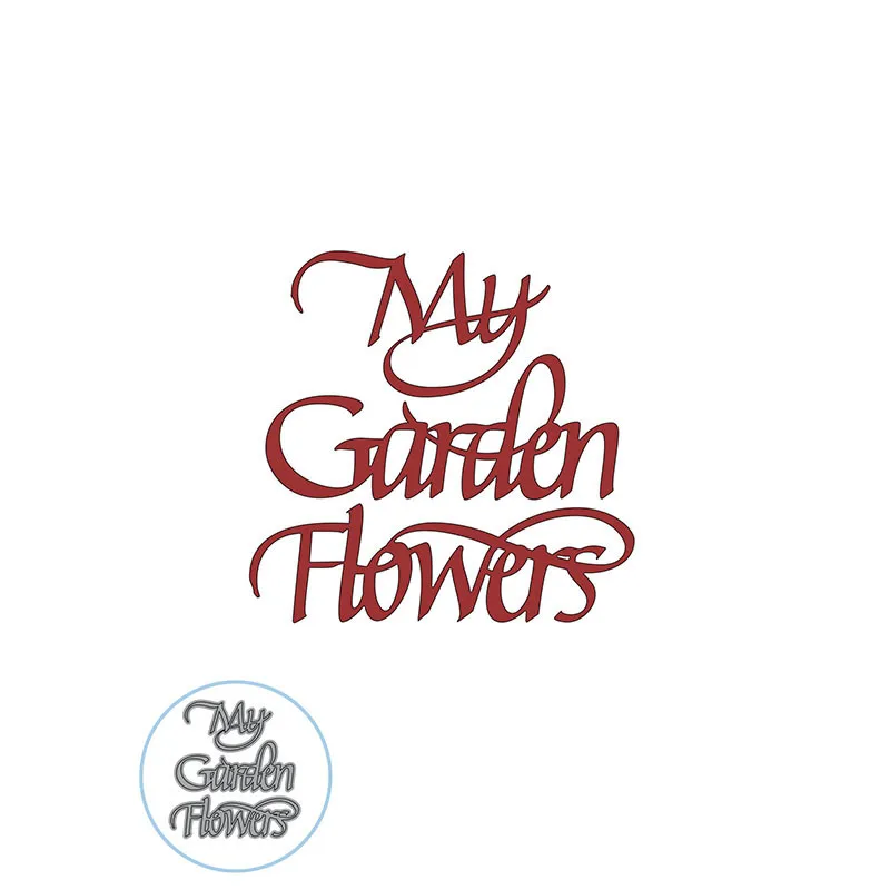 

My Garden Flowers English PMetal Cutting Dies Stencils for DIY Scrapbooking Making New 2019 Diecut