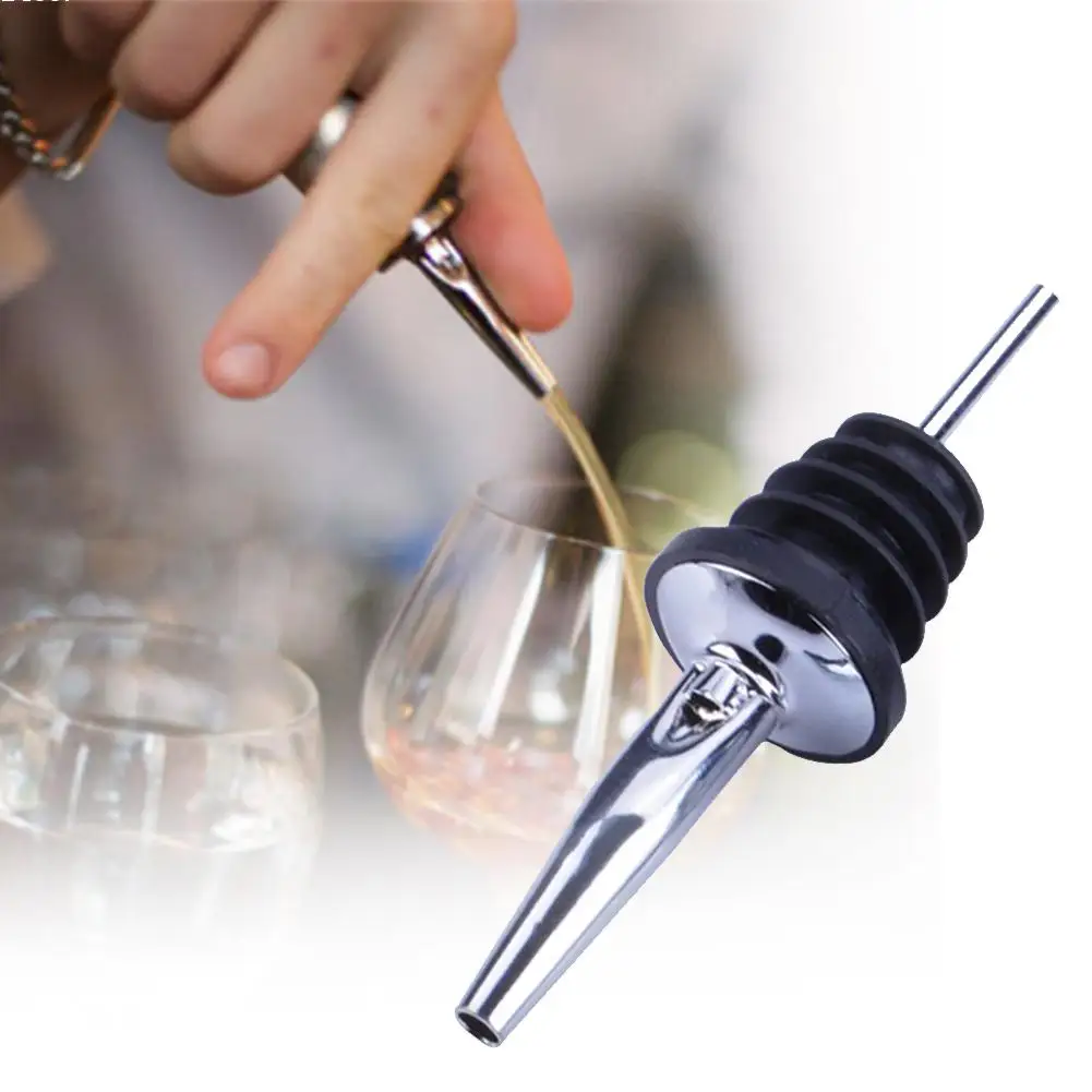 

New Stainless Steel Liquor Red Wine Pourers Free Flow Wine Bottle Pour Spout Stopper Barware A40