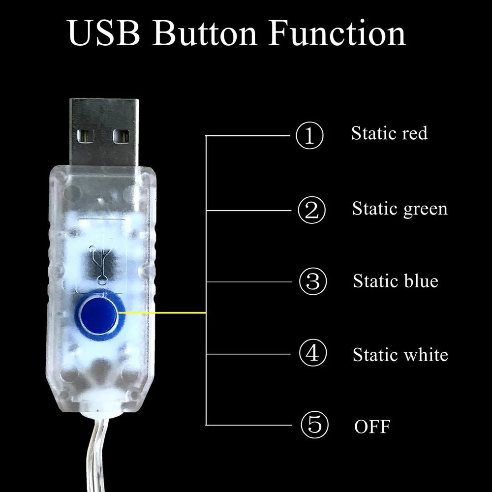 Светодиодный светильник-гирлянда с дистанционным управлением, размеры s, 5 м, медная проволока, гирлянда для дома, Рождества, свадьбы, вечеринки, украшение, питание от аккумулятора 3 В, USB, сказочный светильник