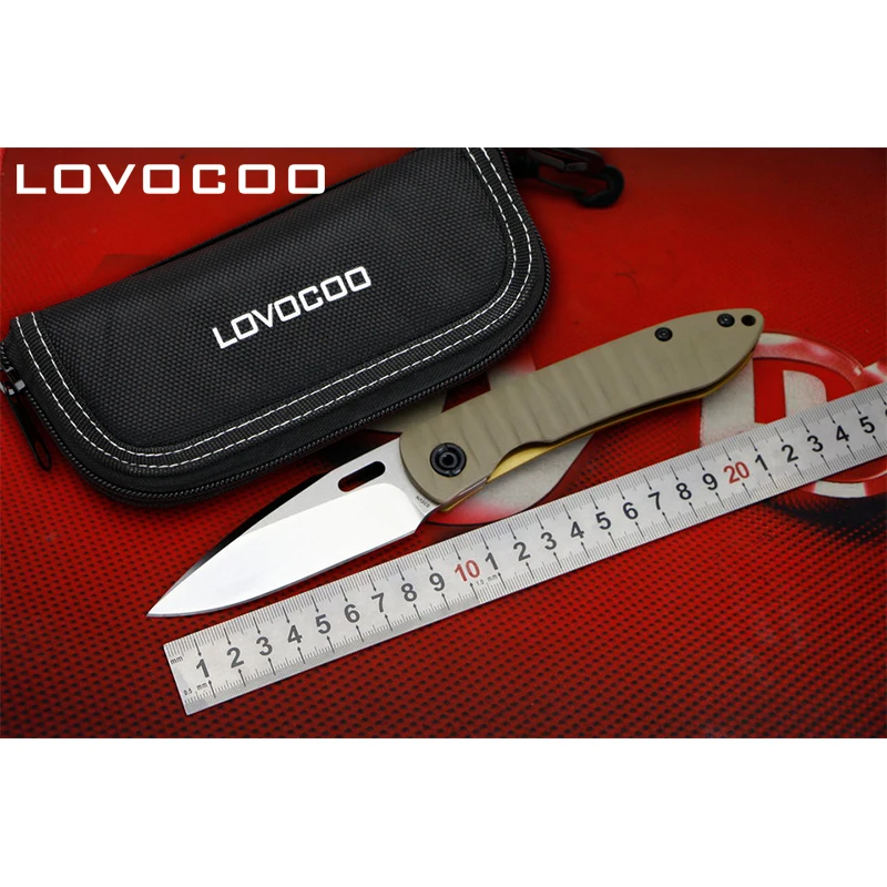 LOVOCOO B0609 S35VN лезвие G10+ титановая ручка Флиппер Складной нож Открытый Отдых Охота карманные фрукты ifGt Ножи EDC инструменты