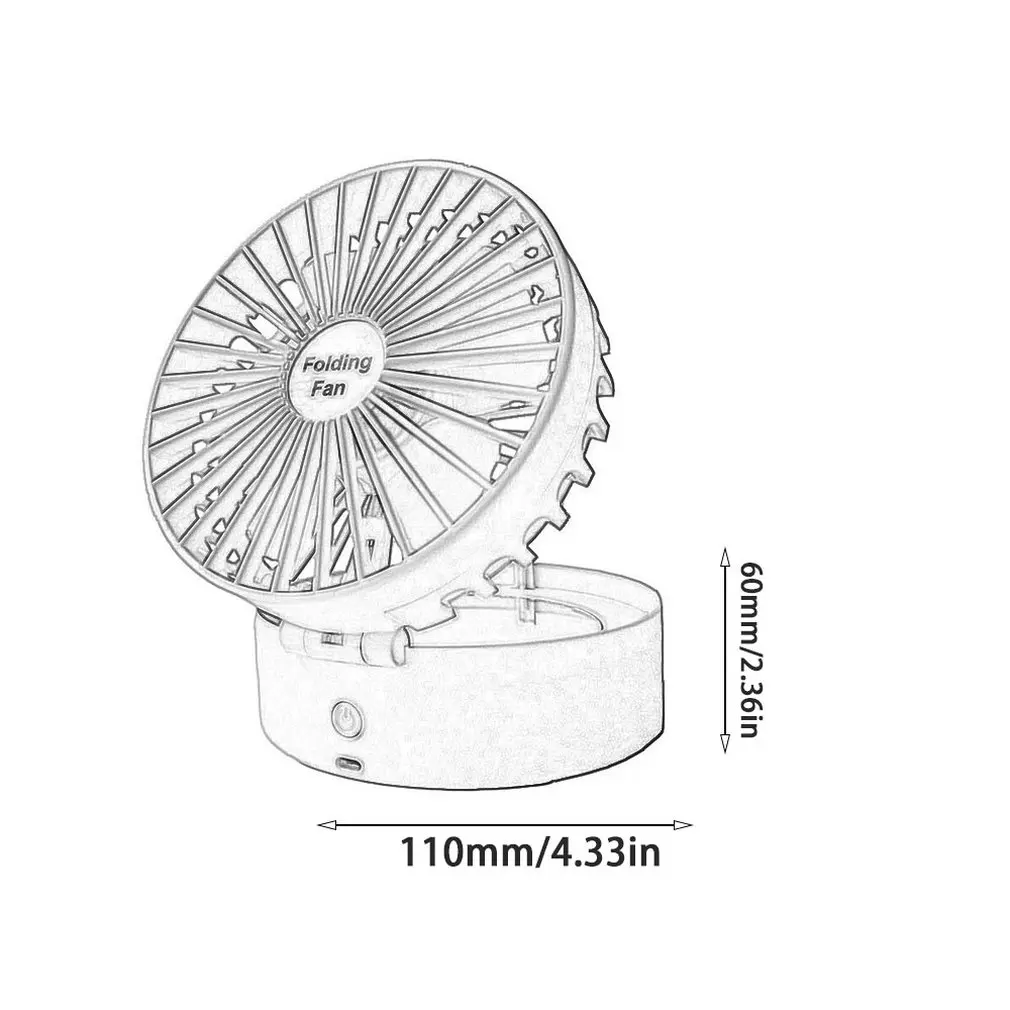 Кондиционер креативный складной зеркальный вентилятор Usb для хранения портативное зеркало для макияжа маленький вентилятор студенческий