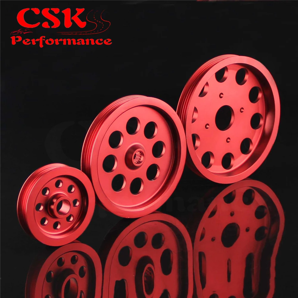 Светильник вес Кривошип шкив для Nissan skyline GTS GTR RB20 RB25 RB26 красный|crank pulley|pulley cranknissan |