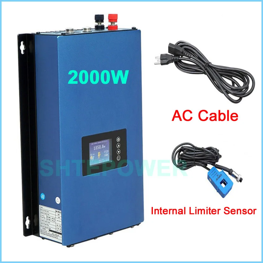 inverter with limiter sensor MPPT Solar 2000W invertor converter DC 45-90V to AC 110V 220V output Grid tie system connected inverter with limiter sensor MPPT Solar 2000W invertor converter DC 45-90V to AC 110V 220V output Grid tie system connected