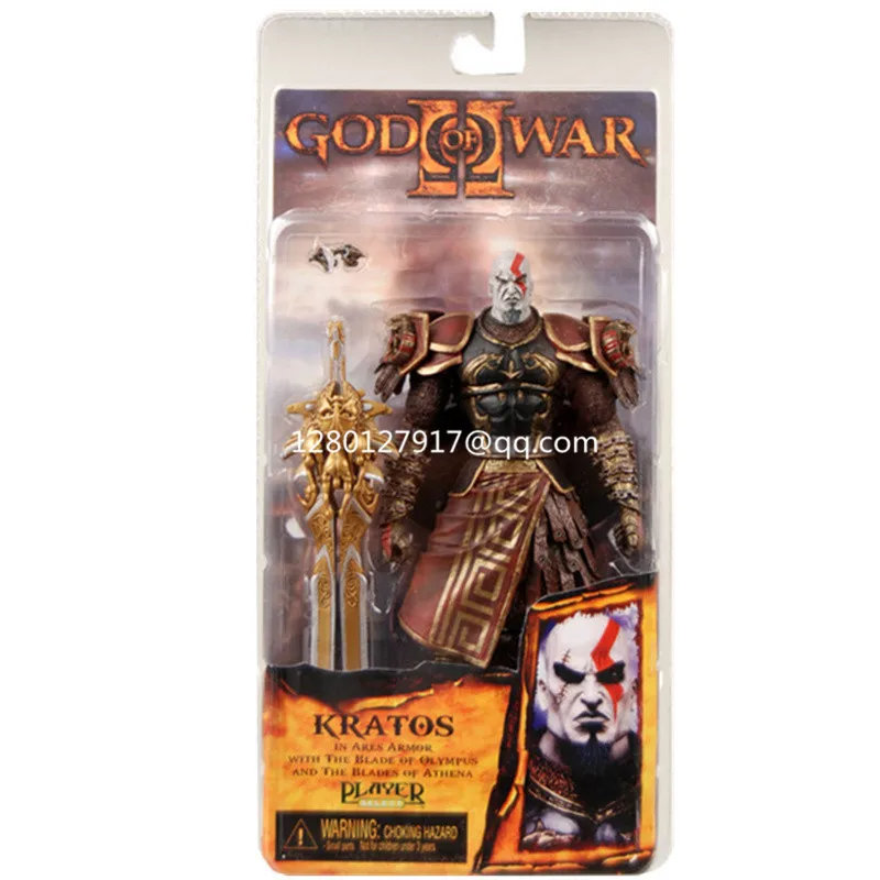 7 дюймов Высокое качество NECA God of War 2 II Kratos Armor Медуза/нож пламя ПВХ фигурка
