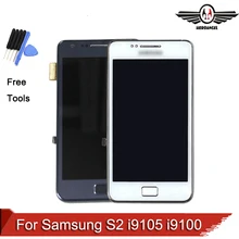 For Samsung Galaxy S2 Plus i9105 i9105p i9100 LCD Display Touch Screen Digitizer with Frame Assembly