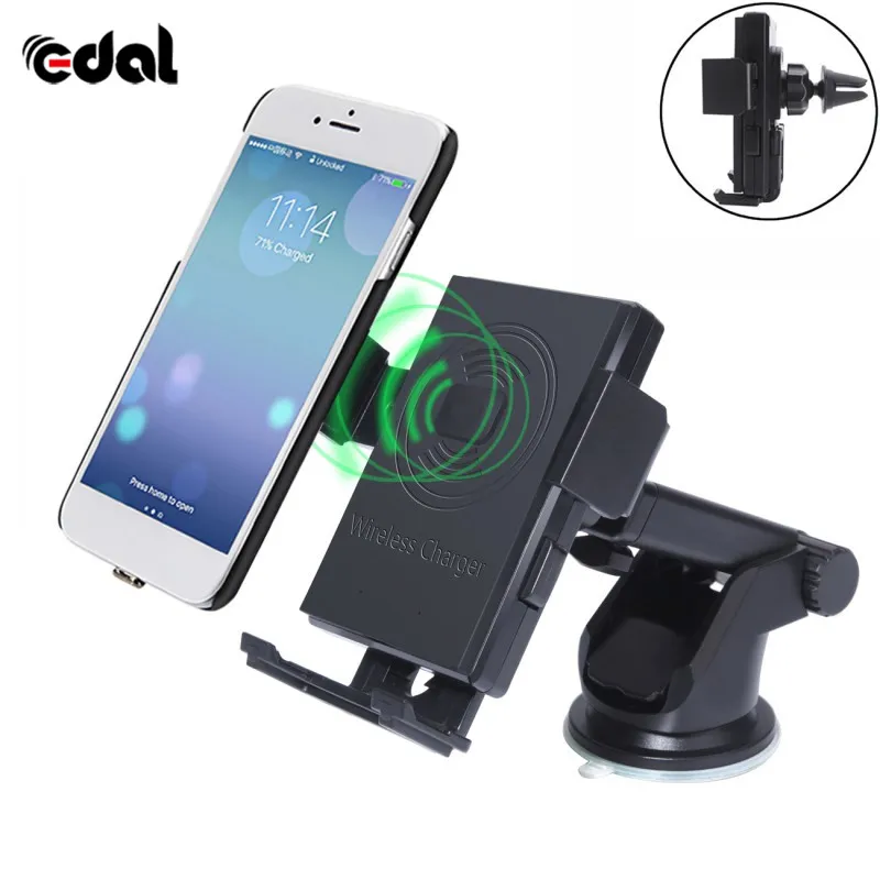 Multifunction Car Mount Qi Wireless Charger Car Mount Wireless Charging