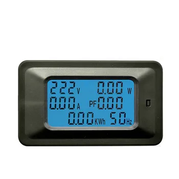 

Digital display current meter 20A100A power test electric quantity measuring socket AC voltage and current meter