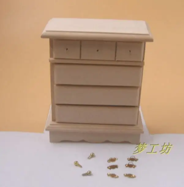 

A01-X142 children gift Toy 1:12 Dollhouse mini Furniture Miniature rement Plain model Cabinet D263 1pcs