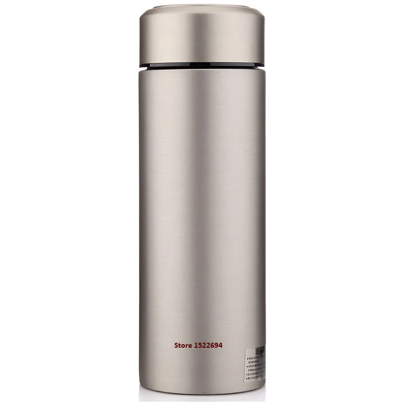 

Office Vacuum Insulated Cup Water Bottle Double Wall Matt Gray Bottle Wide Mouth Cup Travel Cup 500ML
