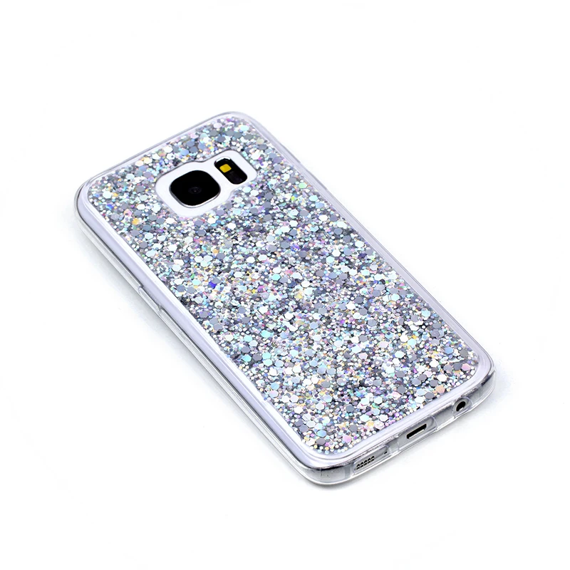 Fashion Glitter Bling Cover For Samsung galaxy s7 edge case Candy Colorful Shining s7 edge case