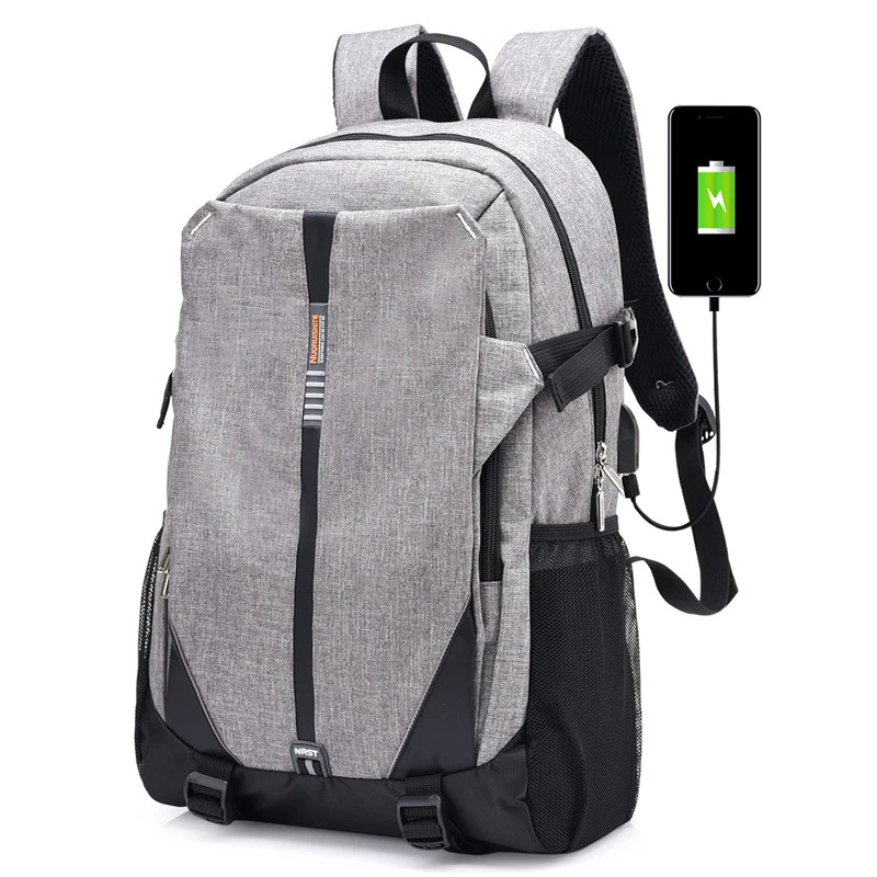 Унисекс USB зарядка Рюкзак Для мужчин Бизнес Рюкзаки для wo Для мужчин ноутбук пакет путешествия Твердые школьные сумки женские Mochila xa41wc
