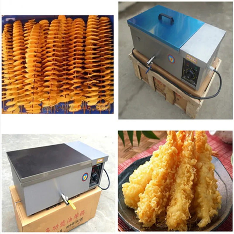 Deep fryer commercial household stainless steel potato chips deep frying machine chicken fry