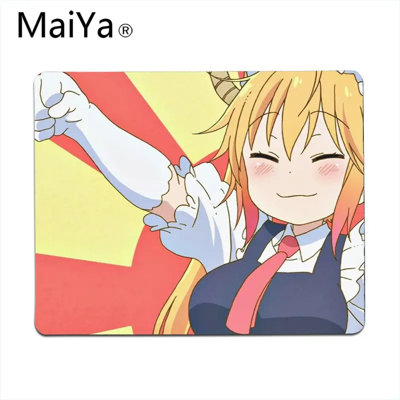 Lock Edge25x29cm Maiya Miss Kobayashi's Dragon Maid Kanna Kamui Rubber Mouse Durable Desktop Mousepad Free Shipping Large Mouse Pad Keyboards Mat - Цвет: Lock Edge25x29cm