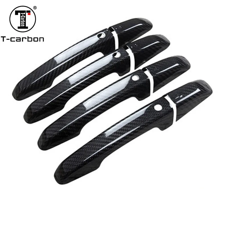 

Carbon Fiber Auto Door Handle Knob Exterior Trim Covers for Land rover Discovery Freelander Range Rover Evoque Range Rover Sport