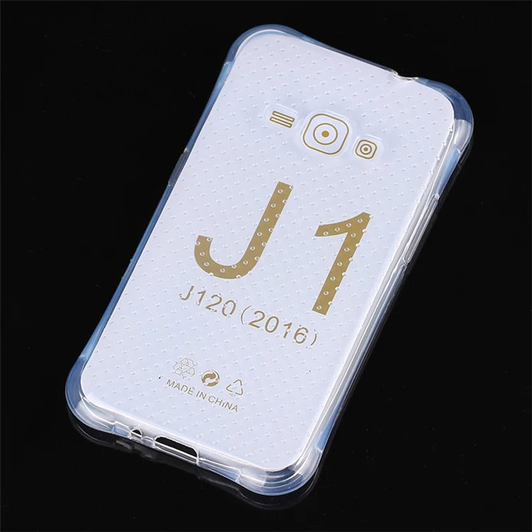 Air Sac противоударный Прозрачный чехол для Samsung Galaxy J1 J120 2016 Arc дизайн Полная защита