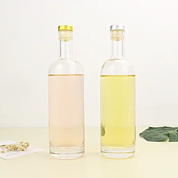 

500ml vodka Glass bottles Crystal white material empty bottle Bottle Of Red Wine