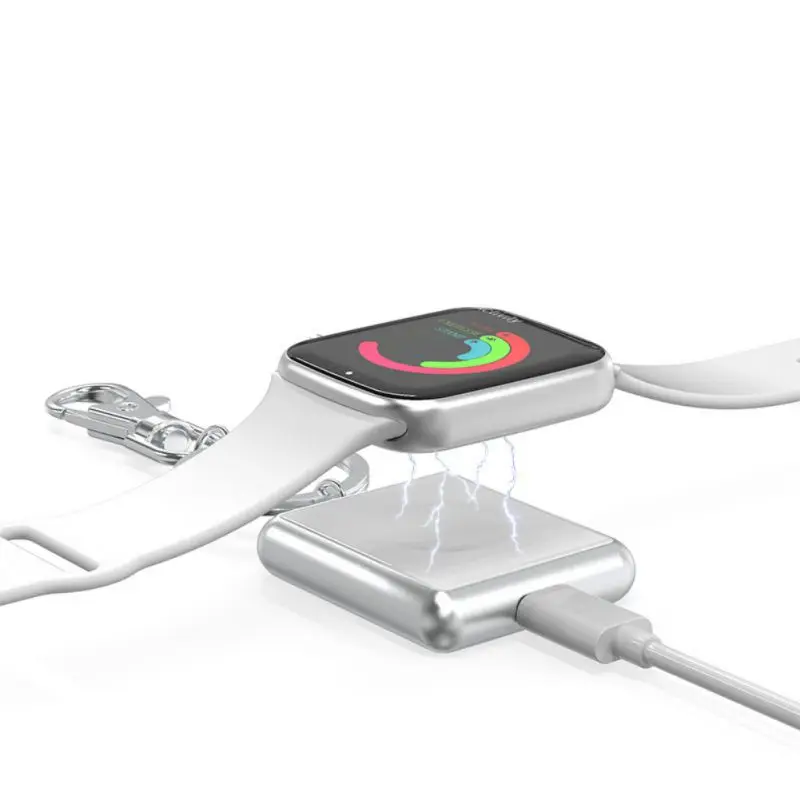Переносной брелок для ключей Smartwatch Беспроводной Зарядное устройство быстрой зарядки с usb-портом для зарядки адаптер брелок инструмент для наручных часов Apple Watch 1/2/3/4
