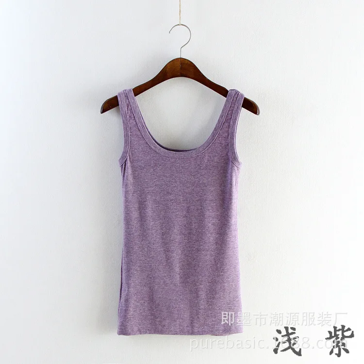 60cm Soft Women Sexy Solid Sleeveless Vest,Camisole Vest Top Cropped for Ladies Multicolor Brushed Primer woman 60cm Soft Women Sexy Solid Sleeveless Vest,Camisole Vest Top Cropped for Ladies Multicolor Brushed Primer woman