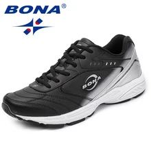 BONA – Baskets en croûte de cuir pour homme, nouvelles chaussures à la mode, décontractées, pour l'extérieur, à lacets, style classique, livraison rapide