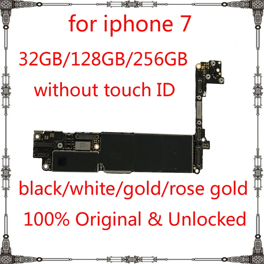 Оригинальная материнская плата IOS system для iphone 7 32 Гб 128 ГБ 256 Заводская