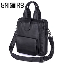 UniCalling стиль натуральная кожаная сумка для мужчин Мода Ретро Бизнес сделать старый стиль молния коровья кожа мужские сумки-мессенджеры