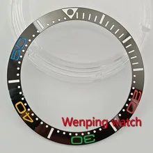 БЕЗЕЛЬ для наручных часов 38 мм цвет номер керамический ободок вставка для 40 мм Мужские часы