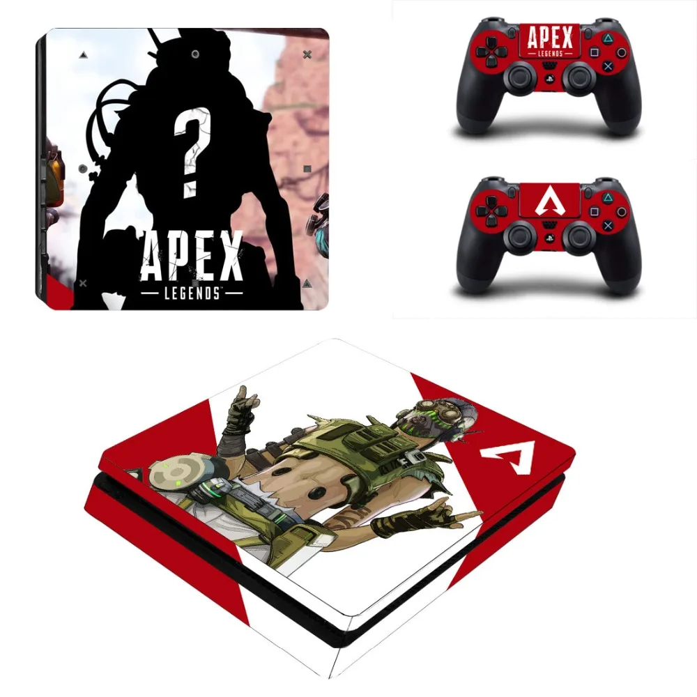 Игра Apex Legends PS4 тонкая кожа Наклейка виниловая для консоли Playstation 4 и 2 контроллеров PS4 тонкая кожа Наклейка