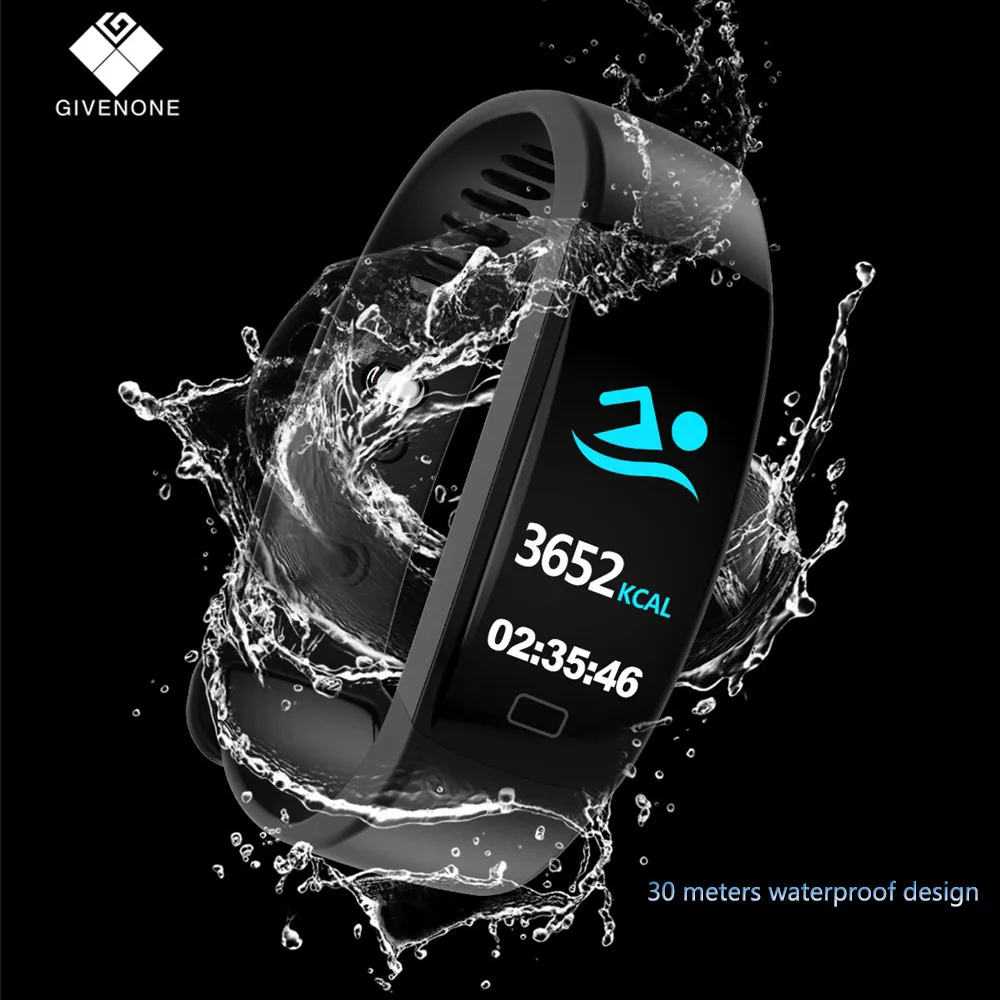 

GIVENONE F64 Fitness tracker Sleep Monitor Anti-lost Multiple Function smartband Call Remind Find Phone Smartwatch Wrist Braclet